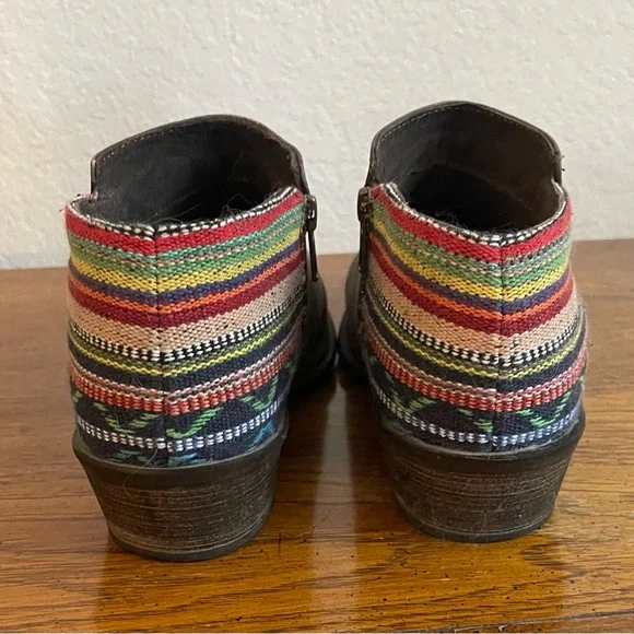 Roper Serape Distressed Leather Ankle Boots size 8 - Picture 7 of 11